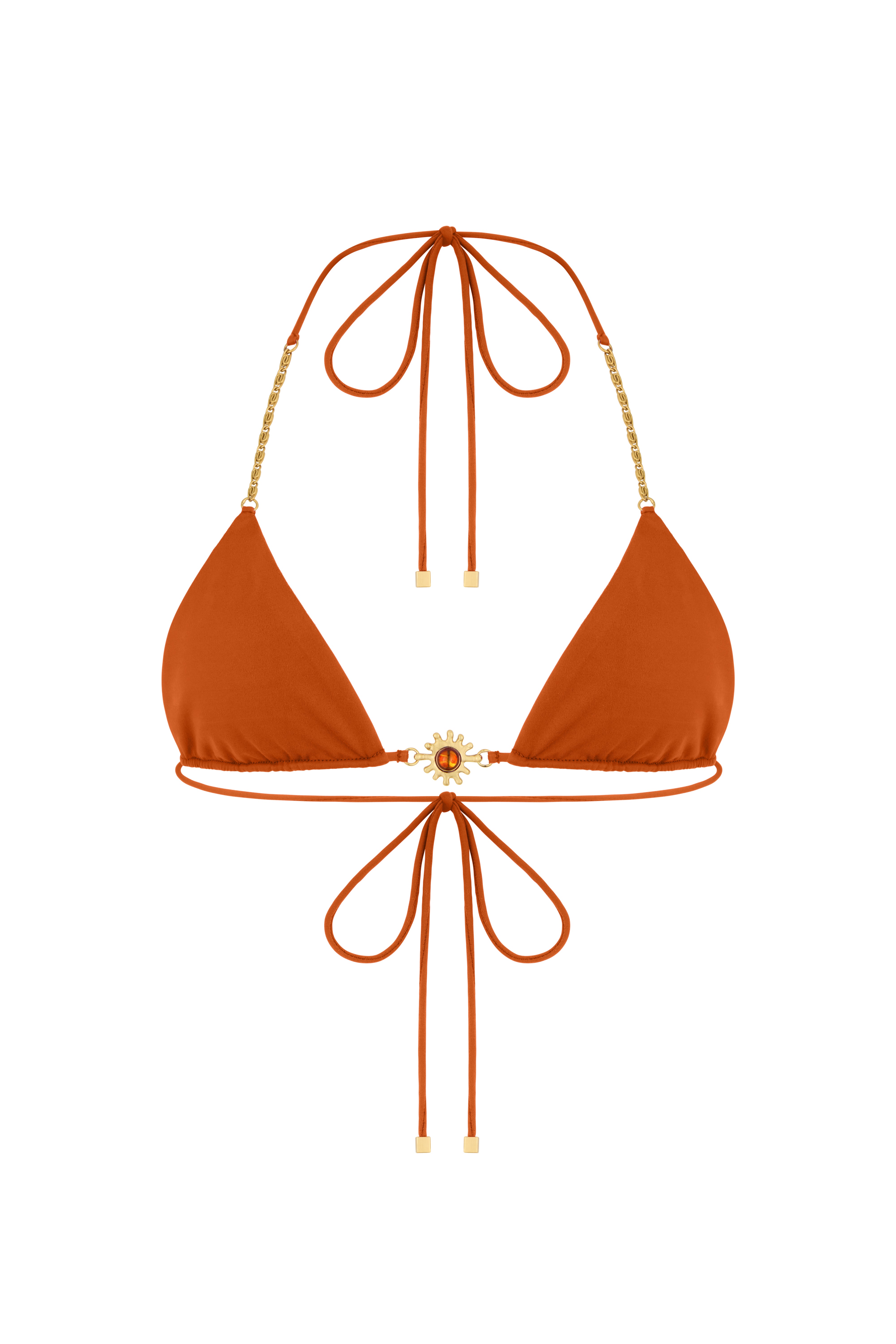 Mocha Glow – SOLARA Umber Triangel-Bikini-Top