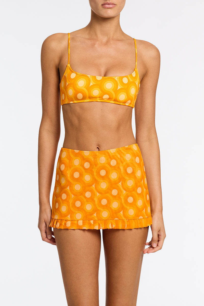 KELA - TANGERINE Printed Skort